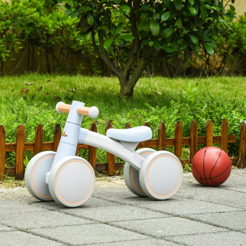 Qaba Baby Balance Bike for Toddlers 1-3 with Lightweight Design, No Pedal Bicycle Training Toy Little Kids Bike with Non-Slip Handlebars, Blue