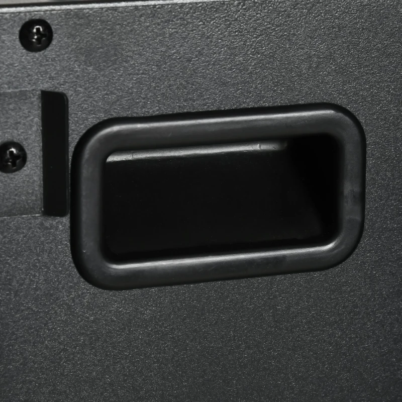 HOMCOM 40" 1500W Recessed and Wall Mounted Electric Fireplace Inserts with Remote, Adjustable Flame Color and Brightness, Cryolite-Effect Rocks, Black