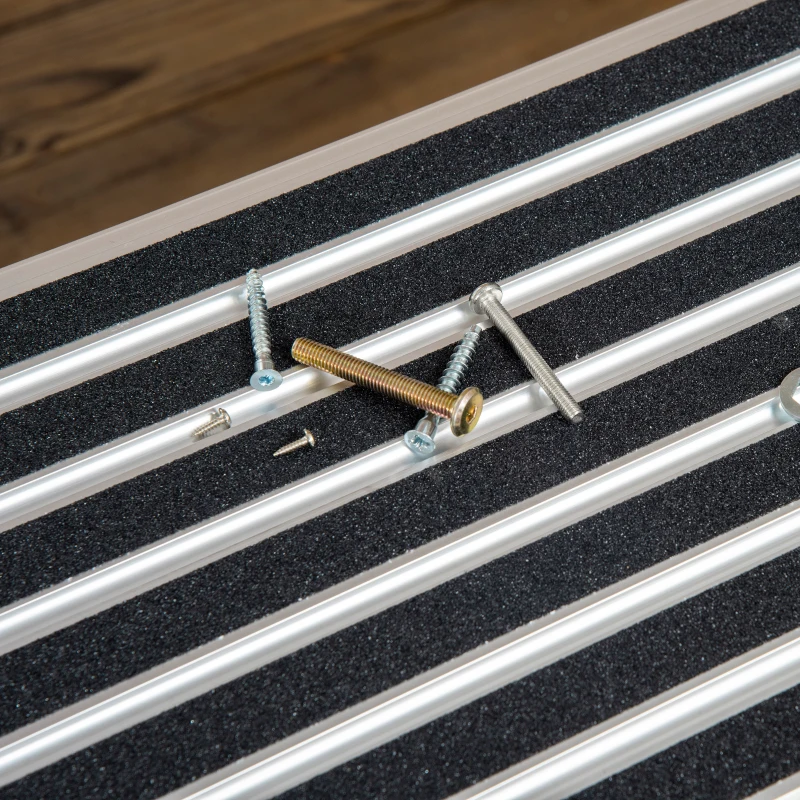 DURHAND Work Platform, Non-slip Aluminium Step Ladder, Portable Bench for Car Washing, Repairing, Cleaning and Painting, 330lbs Capacity