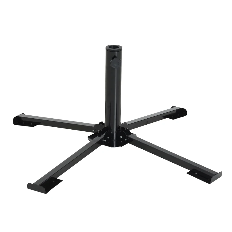 Outsunny Folding Portable Beach Umbrella Weight Base Garden Market Parasol Weight Stand Outdoor Patio Offset Holder