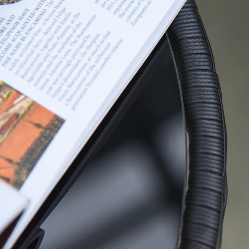 Outsunny 3Pcs Rattan Glider Chairs Set Patio Conversation Furniture w/ Tempered Glass Table and Cushion, Blue