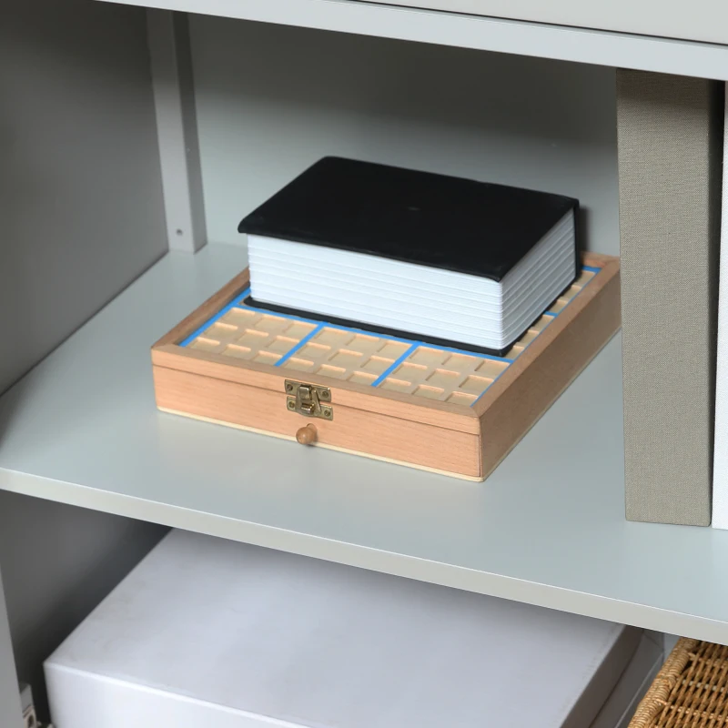 HOMCOM Sideboard Buffet Cabinet, Kitchen Storage Cabinet, Accent Cabinet with Drawer, Double Glass Doors and Adjustable Shelves for Living Room, Entryway, Light Grey