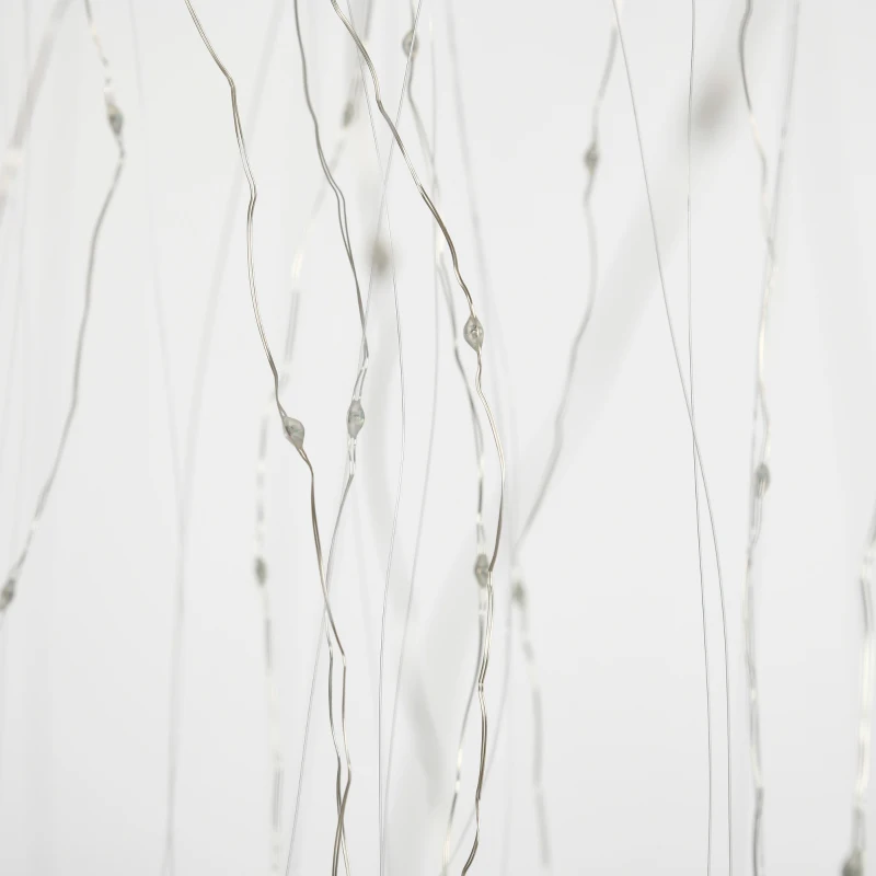 HOMCOM 6’ Artificial Willow Tree Light with 864 Color Changing LED Lights for Home Party, Indoor and Covered Outdoor Use