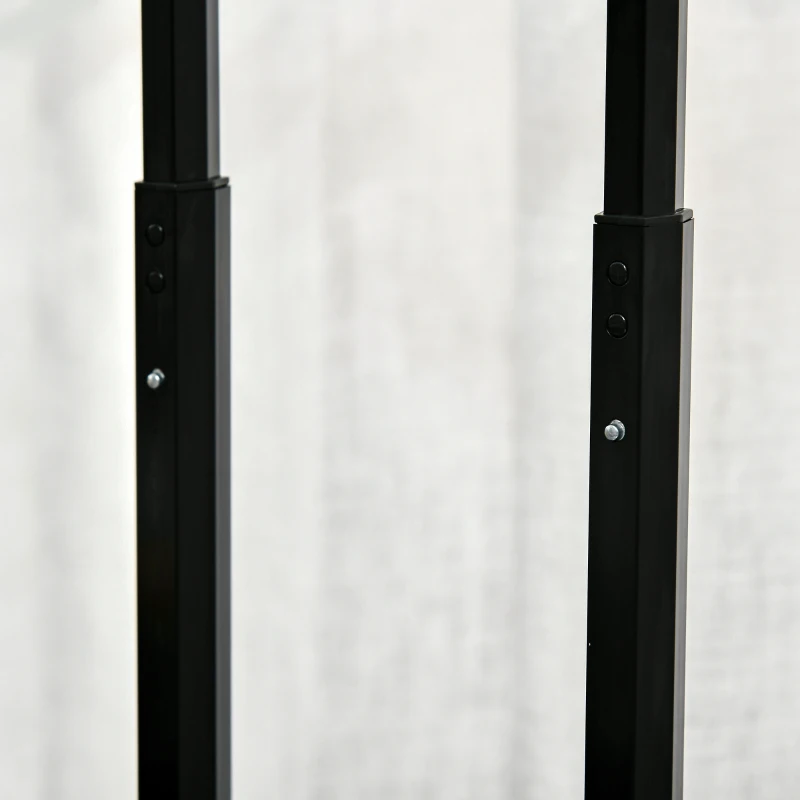 HOMCOM Aluminum Rolling Makeup Case, Portable Professional Cosmetic Makeup Case, Lockable Traveling Cart Trunk with Folding Trays, Swivel Wheels and Keys, Silver