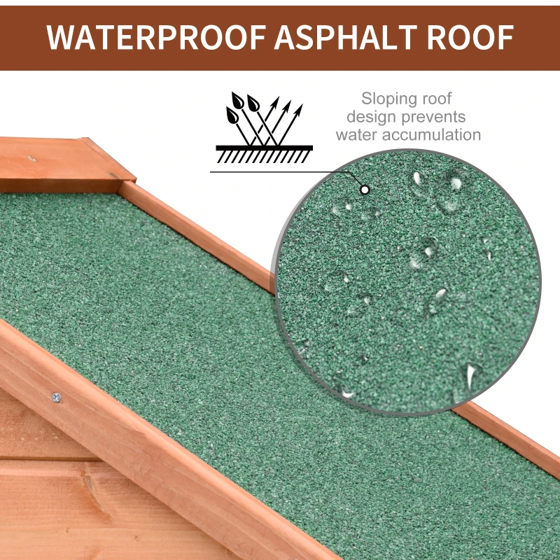 Outsunny Wood Garden Shed Outdoor Tool Storage Cabinet Hutch Lockable Unit with Double Door and 3 Tire Storage Shelves