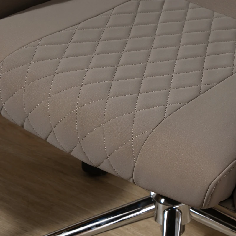 Vinsetto Mid Back Home Office Chair, Computer Desk Chair with Adjustable Height and Padded Seat, Brown