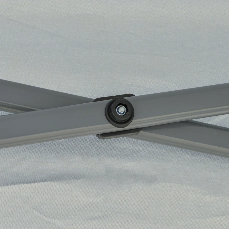 Outsunny 10' x 10' Pop Up Canopy Tent, Instant Sun Shelter with 3-Level Adjustable Height, Top Vents and Wheeled Carry Bag for Outdoor, Garden, Patio, Gray