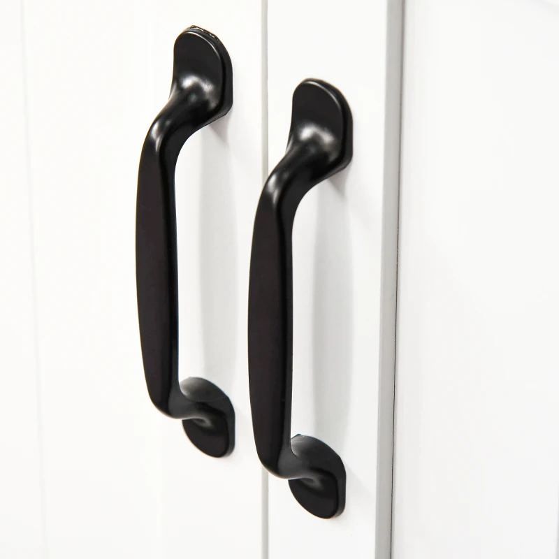 HOMCOM Kitchen Hutch, 70" Pantry Cabinet with Glass Framed Door, Storage Cabinet with Adjustable Shelves and Microwave Space for Dining Room, White