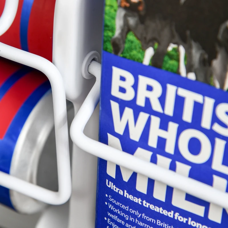 HOMCOM Mini Fridge with Freezer Compact Refrigerator 3 Cu Ft with 2 Doors Adjustable Temperature Removable Glass Shelves and Reversible Door for Office Motor Home Dormitory Apartment Bedroom Silver