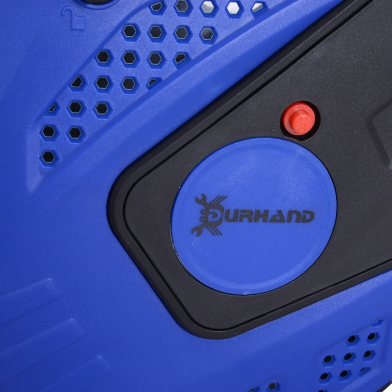 DURHAND 50ft Retractable Cord Reel Industrial Extension Cord 3 Grounded Outlets Adapter Ceiling or Wall Mount