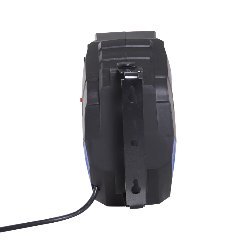 DURHAND 50ft Retractable Cord Reel Industrial Extension Cord 3 Grounded Outlets Adapter Ceiling or Wall Mount