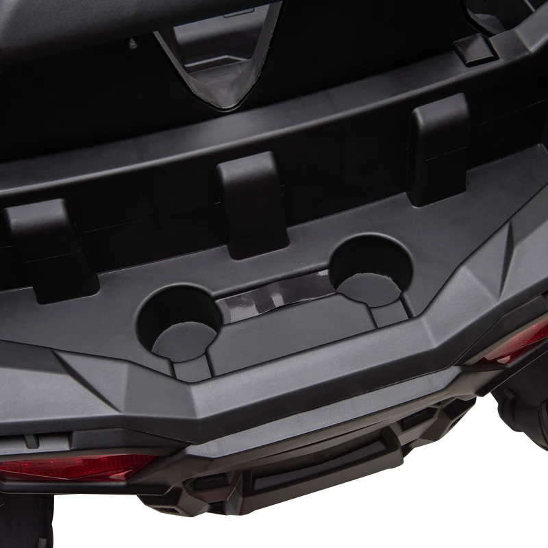 Aosom 12V Kids Ride On Truck, 10Ah Electric Car Off-Road UTV with Bluetooth, Remote Control, Suspensions, USB, MP3, Lights, 3 Speeds & 4 Motors, Green