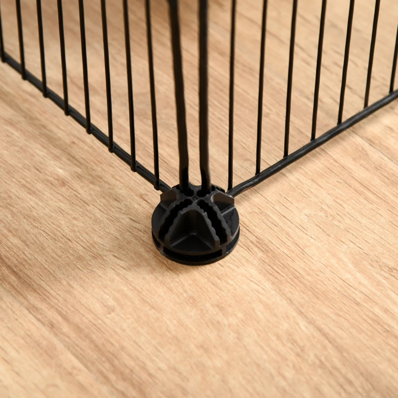 PawHut Small Animal Cage for Bunny, Guinea Pig, Chinchilla, Hedgehog, Portable Pet Enclosure with Door, 16 Panels