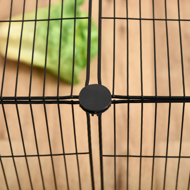 PawHut Small Animal Cage for Bunny, Guinea Pig, Chinchilla, Hedgehog, Portable Pet Enclosure with Door, 16 Panels
