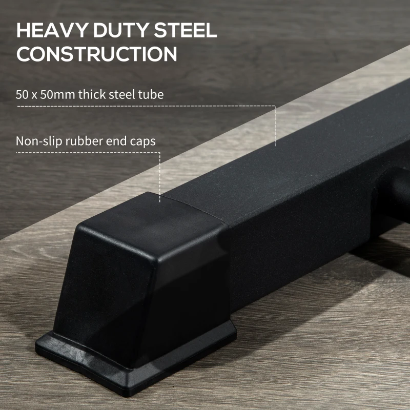 Soozier Multifunction Power Rack, Adjustable Squat Rack Stand with Pull Up Bar and Weight Plate Rack, Barbell Rack for Home Gym Weight Lifting