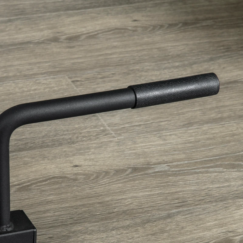 Soozier Horizontal Weight Rack, Weight Plate Rack Holder, Bumper Plate Storage with Transport Wheels and Handle for Home Gym