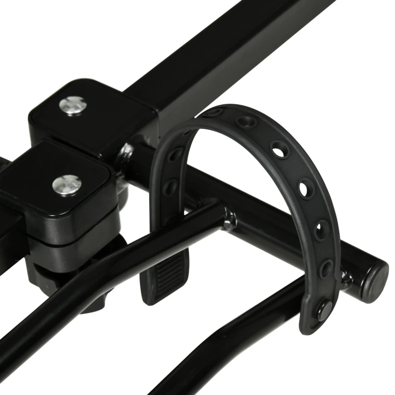 HOMCOM 4 Bike Rack Hitch Mount for Car, Truck, SUV, Minivan, Foldable Bicycle Carrier for 2" Hitch Receiver with Easy Trunk Access, 155 lb. Weight Capacity
