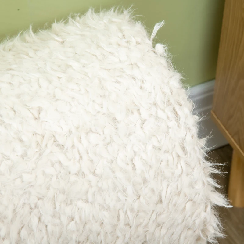 PawHut Cat Tree Alpaca-shaped Kitty Tower with Tunnel Sisal Scratching Post, 15.4" x 11.8" x 37.4", Cream