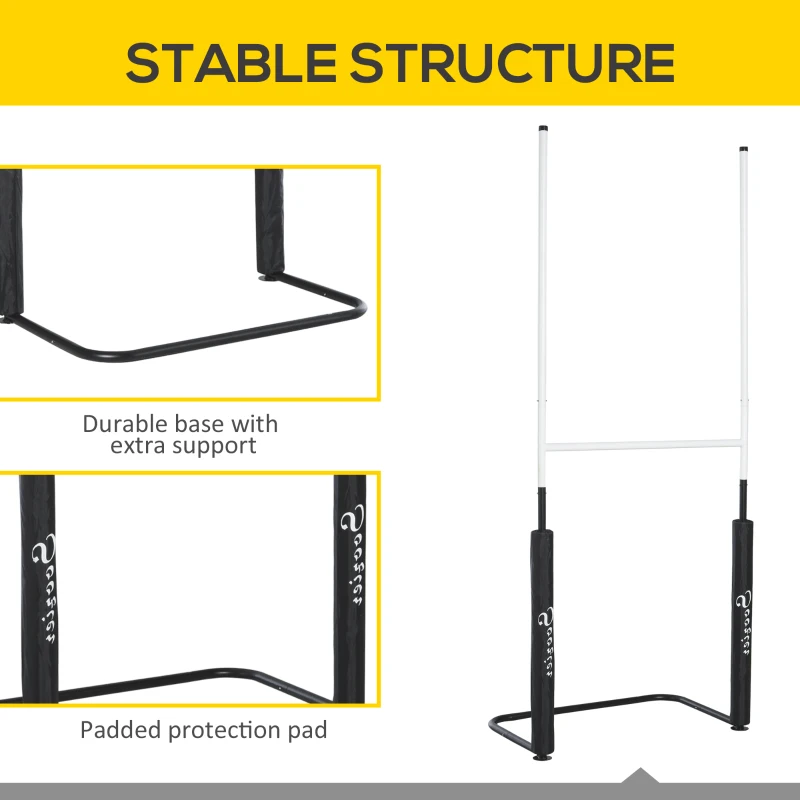 Soozier Football Goal Post Kids Best Gift for Youth Teens Adults Practice Sports Backyard Easily Set Up