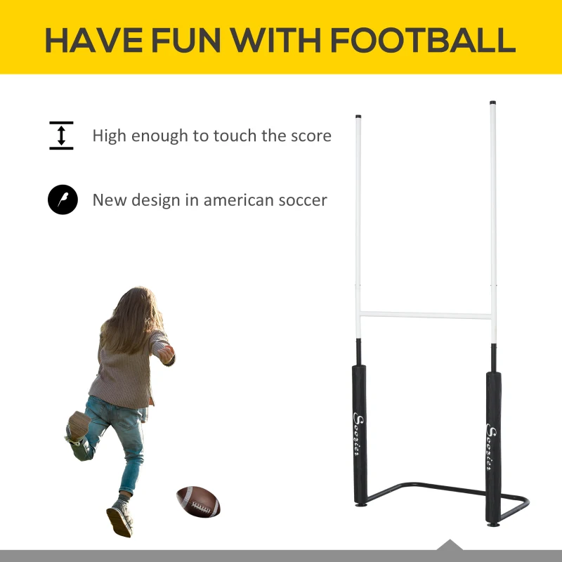 Soozier Football Goal Post Kids Best Gift for Youth Teens Adults Practice Sports Backyard Easily Set Up