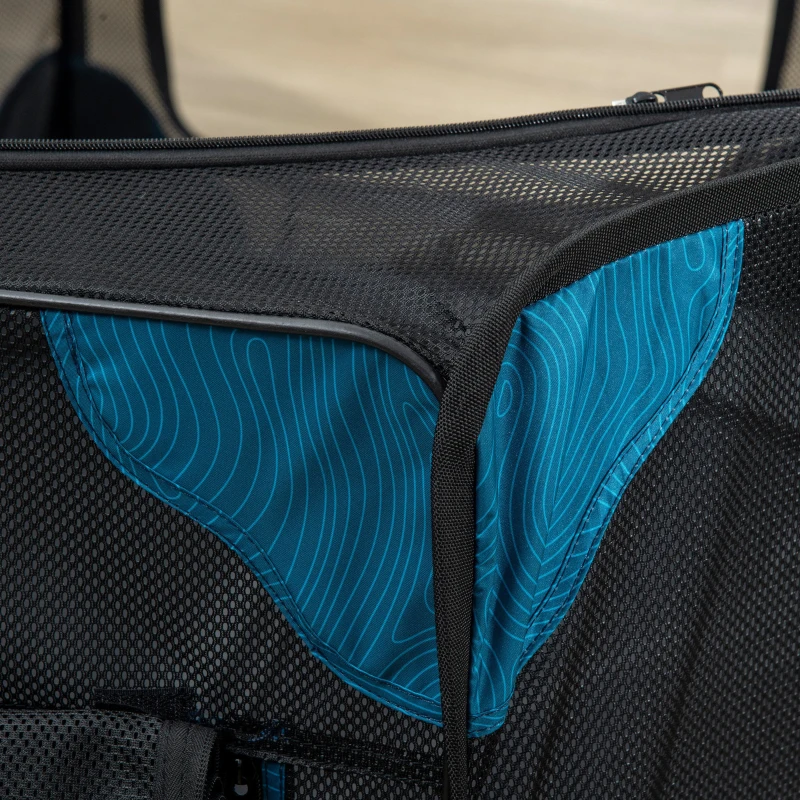 PawHut Portable Outdoor Cat Playpen, Exercise Pen Kennel with Carrying Bag, Zippered Cover, Water-Resistant Bottom, for Small Dogs, Rabbits, Guinea Pigs, Φ59" x 39"