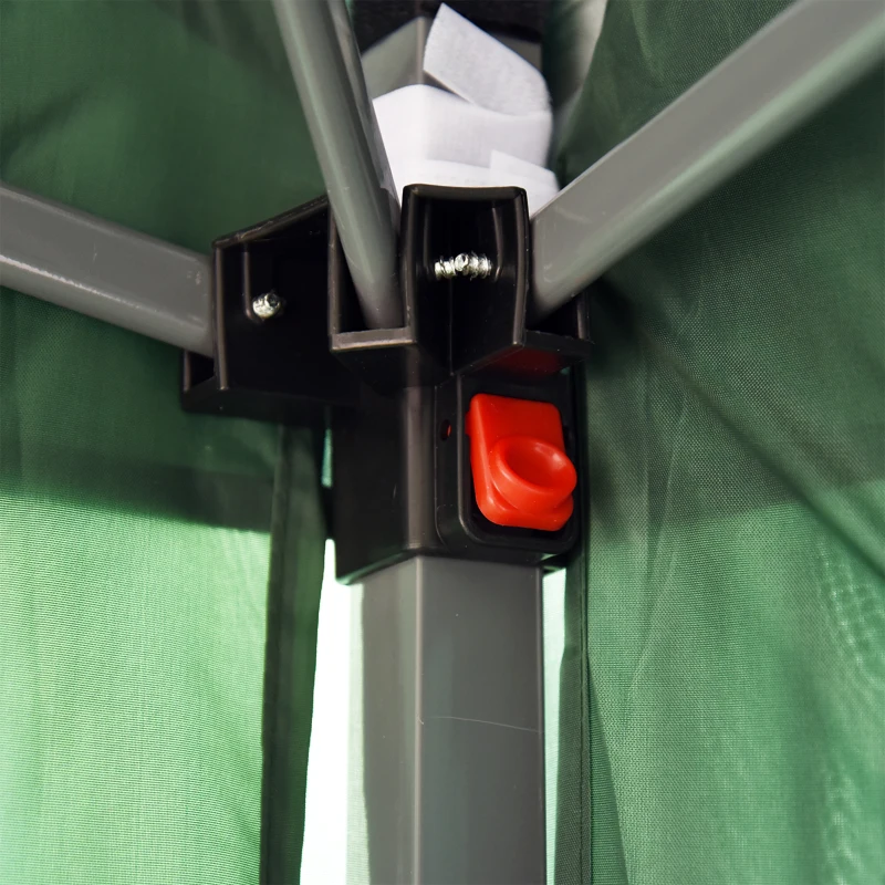 Outsunny 10' x 20' Outdoor Gazebo Canopy Party Wedding Party Tent with 4 Removable Sidewalls - Green