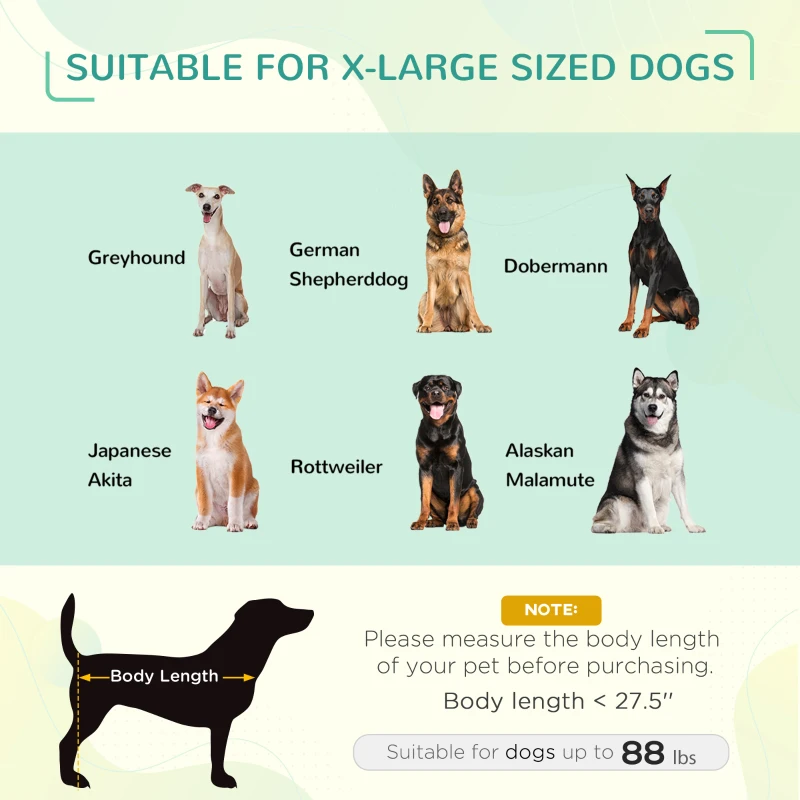 PawHut 48" x 36" Elevated Portable Dog Cot Cooling Pet Bed with UV Protection Canopy Shade