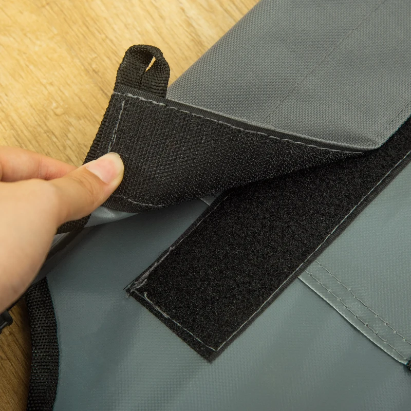 PawHut 48" x 36" Elevated Portable Dog Cot Cooling Pet Bed with UV Protection Canopy Shade