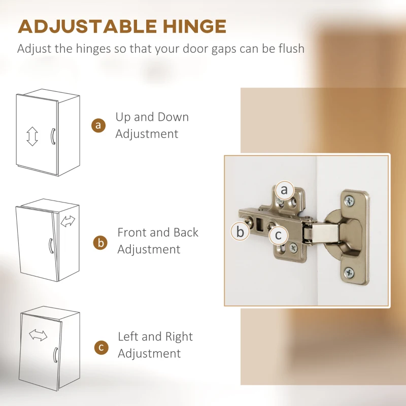 HOMCOM 71" Freestanding Pantry, Kitchen Buffet with Hutch, Modern Storage Cabinet, Microwave Cabinets with Doors and Adjustable Shelf,  White