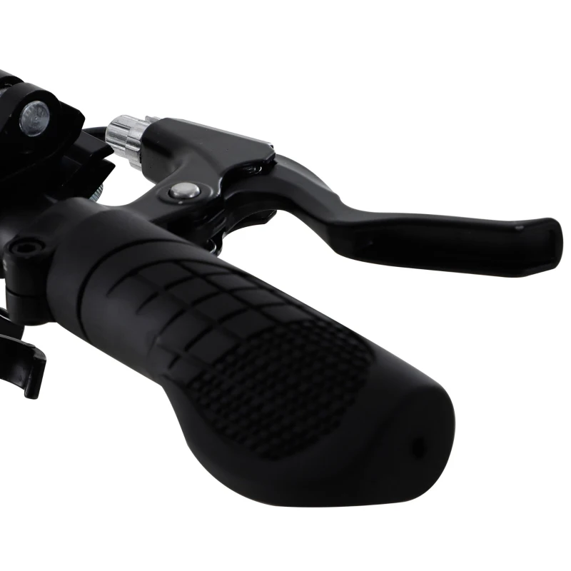 Soozier Kick Scooter Folding Adjustable Ride On Toy w/ Dual Braking System, Rear Shock Absorption and 8" Big Wheels For 14+ Teens Adult, Red