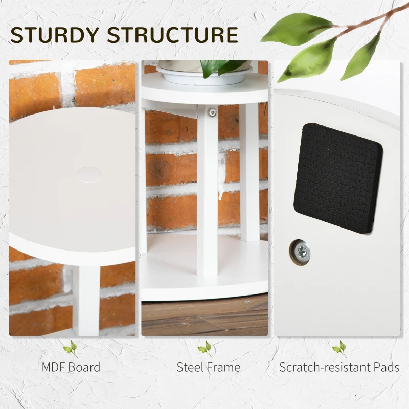 Outsunny 5 Tiered Tall Plant Stand, Corner Plant Shelf, Multiple Flower Pot Display Rack Storage Organizer w/ Anti-tip Strap for Living Room Porch Balcony  Indoor Outdoor