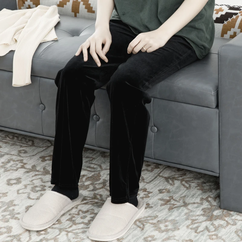 HOMCOM Storage Ottoman Bench with Soft Closing Hinged Lid, Faux Leather Upholstered Bench with Button Tufted Design and Armrests for Living Room, Gray