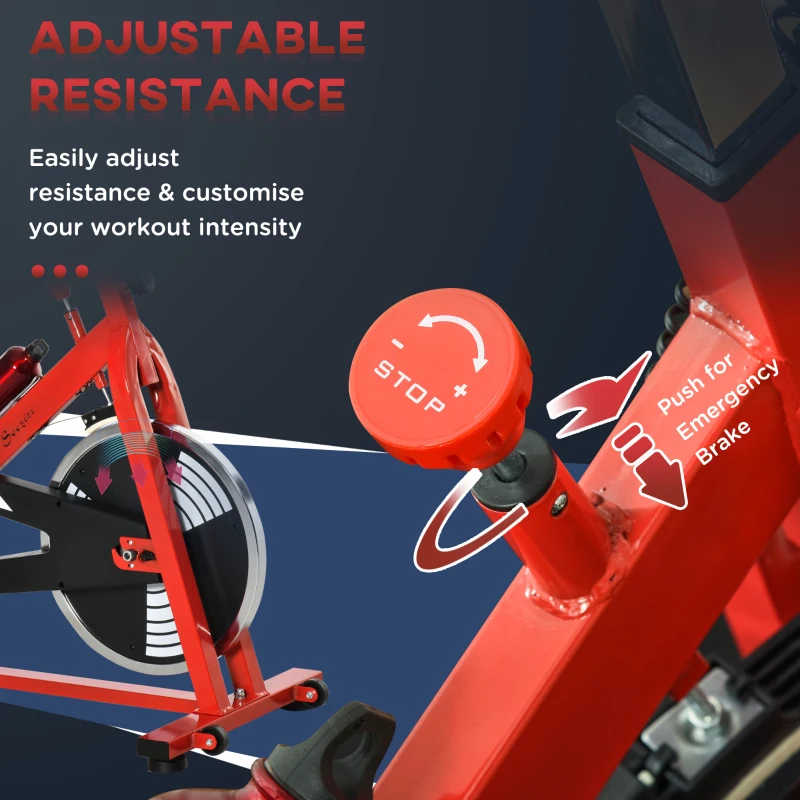 Soozier Pro Indoor Upright Exercise Cycling Bike Cardio Workout Aerobic Bicycle with Adjustable Resistance Water Bottle for Home Gym Office