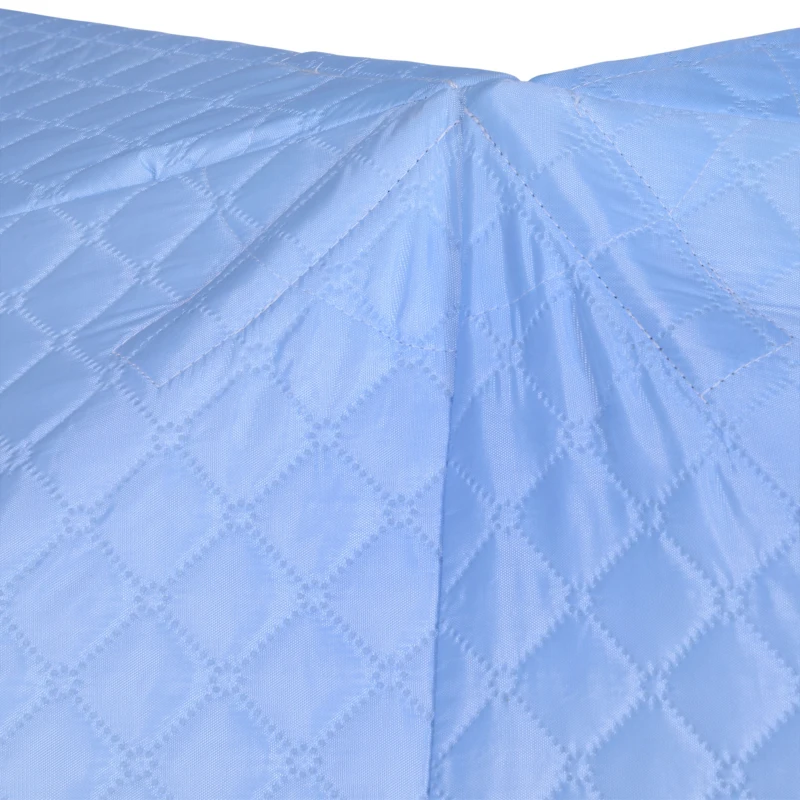 Outsunny 8-Person Insulated Ice Fishing Tent Shelter with Ventilation Windows and Carry Bag, for -22℉, Blue