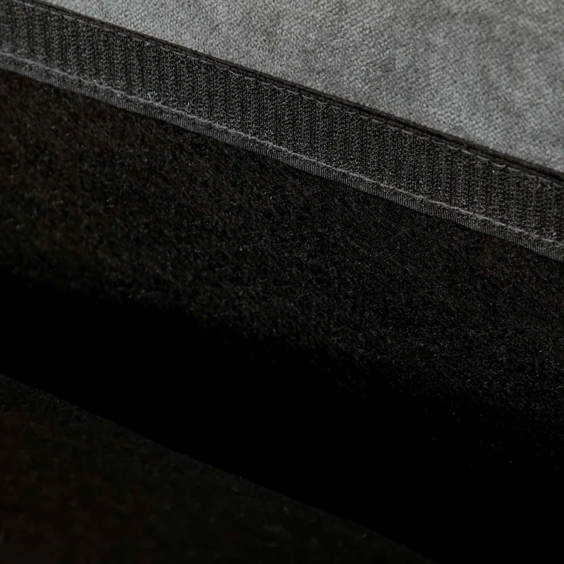 HOMCOM 54" Loveseat Sofa for Bedroom, Modern Love Seats Furniture, Upholstered Small Couch for Small Space, Grey