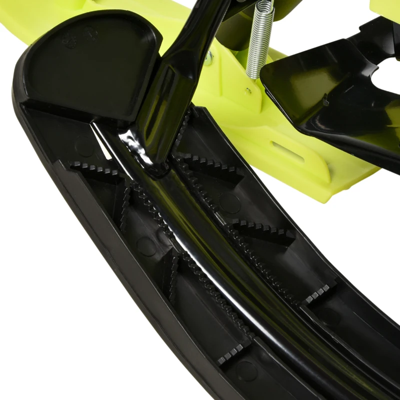 Outsunny Kids Snow Sled, Ski Sled Slider Board,  Racer Snowmobile, with Foot Break, Pull Rope, Steering Wheel, for Downhill and Uphill, Age 5 & up, Gift for Boys & Girls