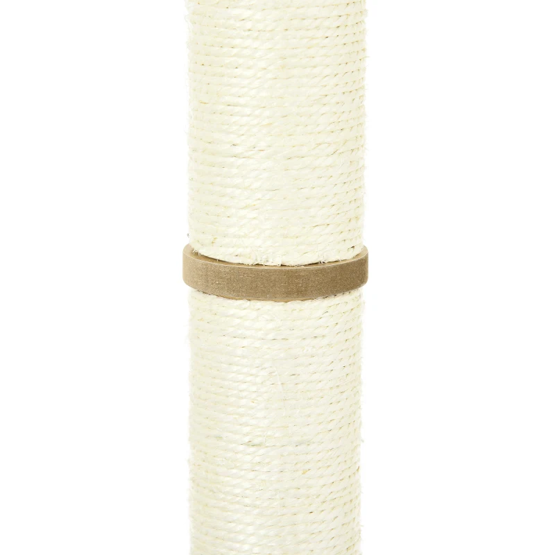 PawHut 6PCs Cat Wall Shelves Pet Wall-mounted Climbing Shelf Set with Scratching Posts Jumping Platforms Ladder Oak