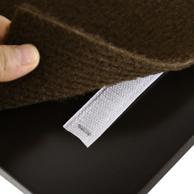 PawHut 2 pcs. Cat Wall Shelves, Pet Wall-mounted Climbing Shelf Set, Kitten Activity Center with Cushion, Jumping Platform, Ladder, Coffee Brown