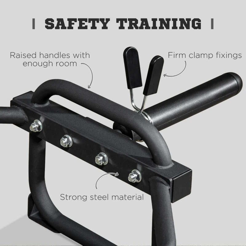 Soozier 61'' Olympic Hex Bar, Trap Bar, Solid Hexagon Weight Bar for Powerlifting, Squats, Deadlifts, Shrugs, Power Pulls, 220 Lbs Capacity