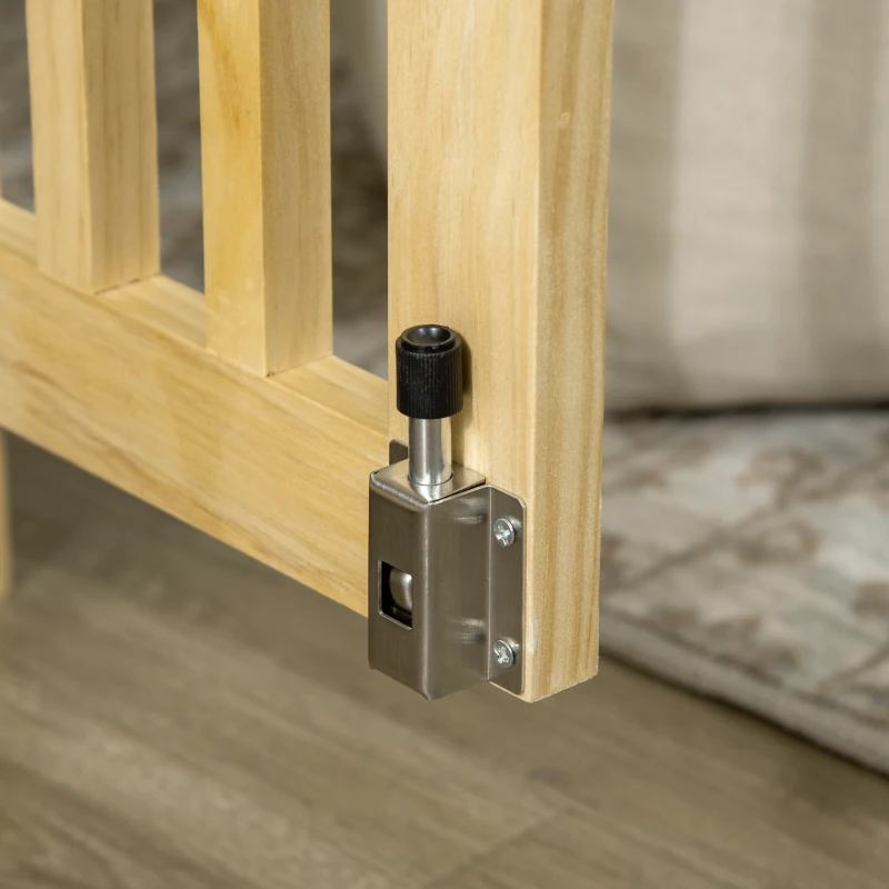 PawHut Wooden Dog Crate Furniture with Drawer Bowl Storage, Dog Kennel End Table with Cushion for Small Dogs Indoor Use, Natural