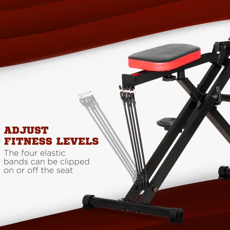 Soozier Squat Machine, Foldable Db Method Machine, Glutes Workout Equipment with Adjust Fitness Levels and LCD Monitor
