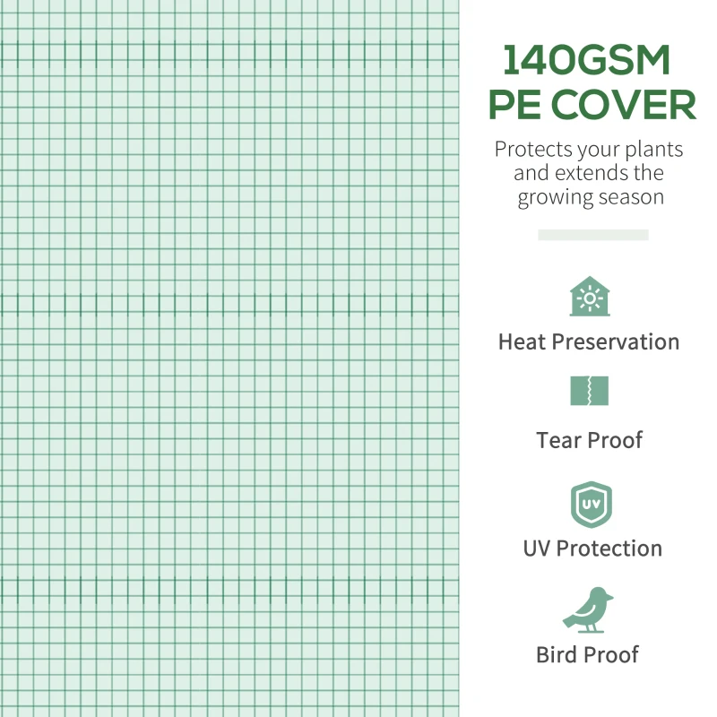 Outsunny 11.5' x 10' x 6.5' Walk-in Tunnel Greenhouse, Green House with Zippered Mesh Door, 7 Mesh Windows & Roll-up Sidewalls, Upgraded Gardening Plant Hot House with Galvanized Steel Hoops, Green