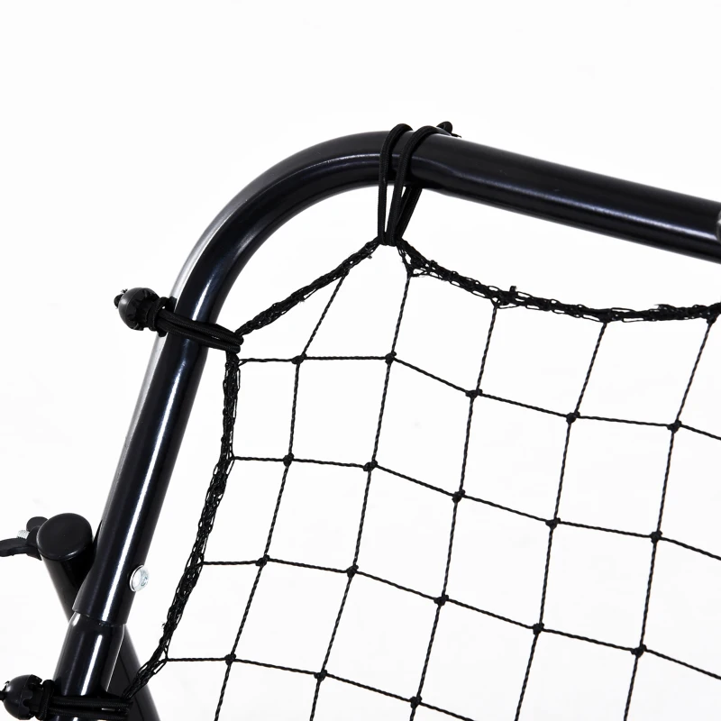 Soozier Rebounder Net Soccer Kickback Target Goal Kids Adults Football Training Aid Multi-Sports Practice Adjustable Black