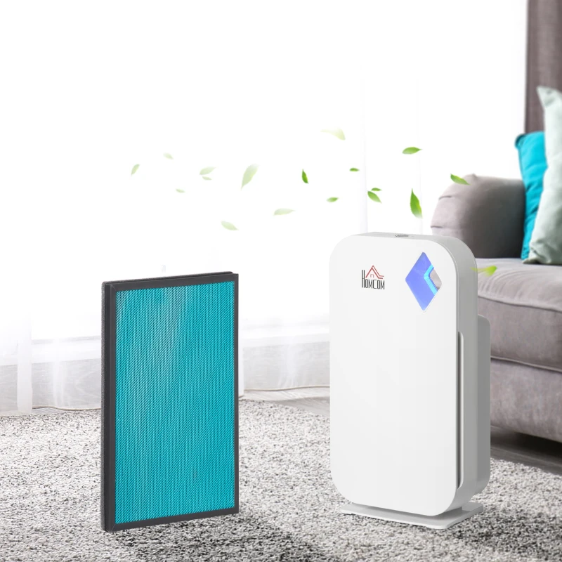 HOMCOM Air Purifier Filters Replacement for 823-033V80WT, 2-in-1 Cold Catalyst and Activated Carbon Filter, for Home, 1 Pack