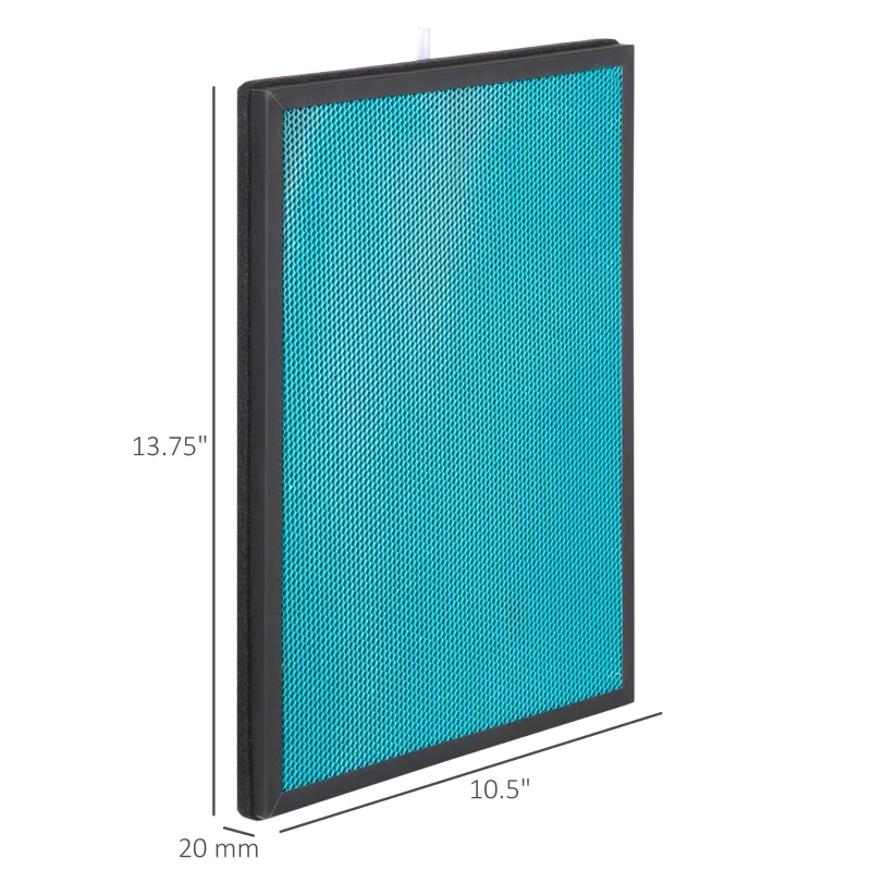 HOMCOM Air Purifier Filters Replacement for 823-033V80WT, 2-in-1 Cold Catalyst and Activated Carbon Filter, for Home, 1 Pack