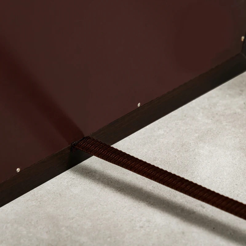 HOMCOM 58" x 20" Full Length Mirror with Frame, Floor Standing Mirror, Rectangular Full Body Mirror for Bedroom, Living Room, Brown