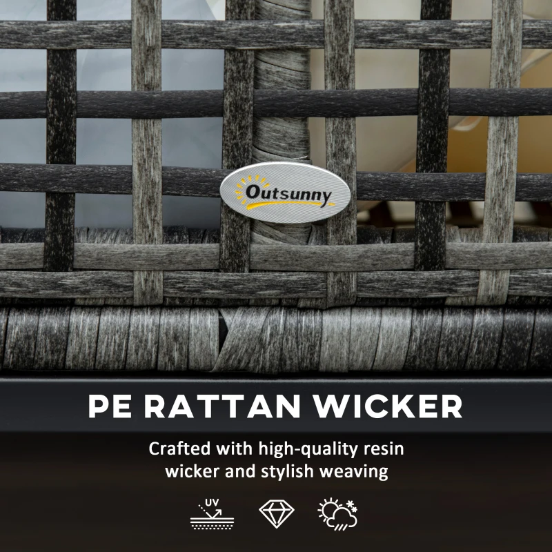 Outsunny Pool Float Storage, Pool Caddy, with Wheels, 43.25" L x 22.5" W x 28" H, Dark Gray