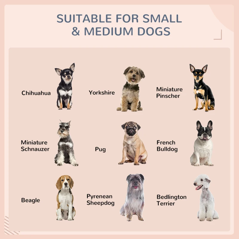 PawHut Wicker Dog House Outdoor with Canopy, Fancy Dog Bed Rattan Outside Dog Shelter with Water-Resistant Soft Cushion, Small Dog House for Medium Dogs