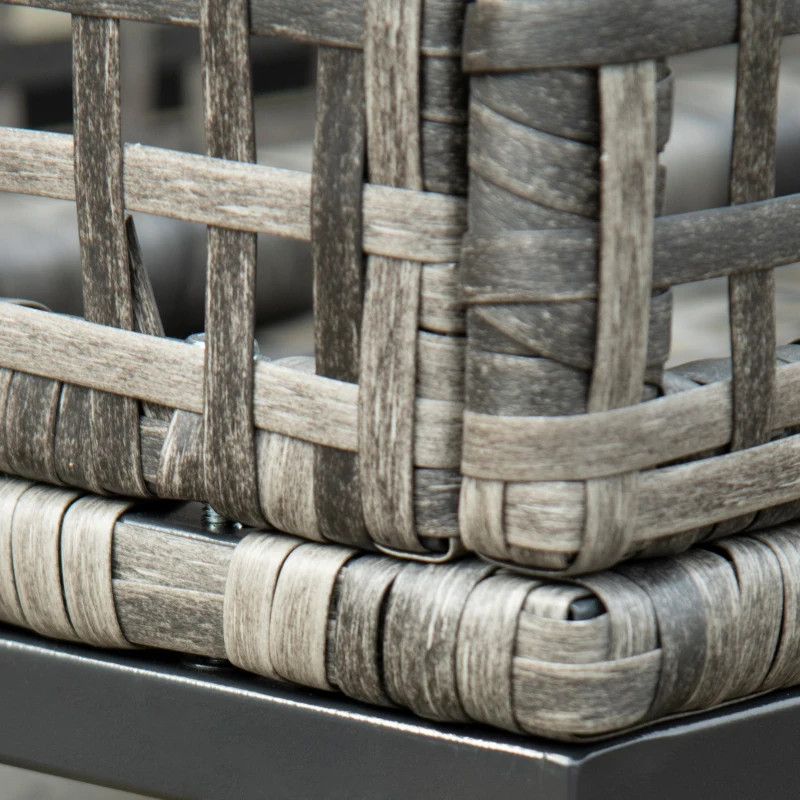 Outsunny Pool Float Storage, Pool Caddy, with Wheels, 43.25" L x 22.5" W x 28" H, Dark Gray