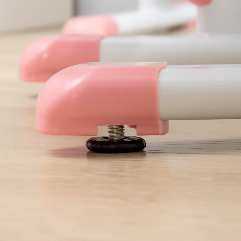 Qaba Ergonomic Kids Desk Chair with Thick Cushioning & Height Adjustment, Kids Computer Chair with Footrest, Childrens Chair, Kids Office Chair & Study Chair, Pink